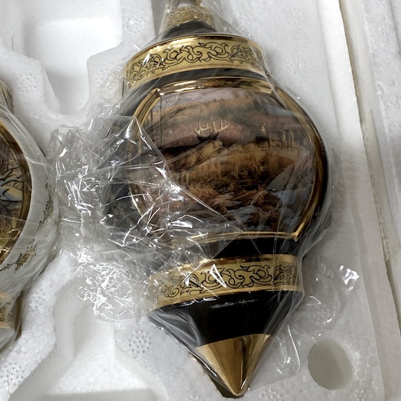 Bradford Edition Set 4 Woodland Tranquility Ornament Collection, 1999 - Picture 5 of 7